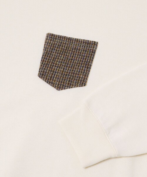 URBAN RESEARCH Sonny Label（アーバンリサーチサニーレーベル）の「HARRIS TWEEDポケットスウェットプルオーバー（スウェット・メンズ・オフ/チャコール/ブラック/ブラウン・M/L）」の10枚目の写真