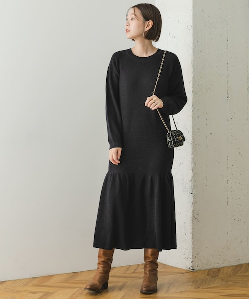 URBAN RESEARCH ROSSO（アーバンリサーチロッソ）の「F by ROSSO　ウォッシャブル抗ピルニットワンピース（ワンピース・レディース・D/NAVY/C/GRAY・36/38）」の18枚目の写真