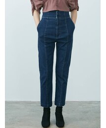 LAGUNAMOON | ハイウエストステッチデニムパンツ(デニムパンツ)