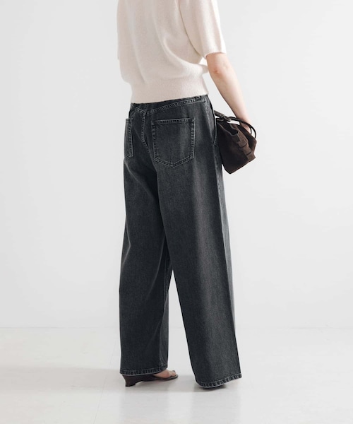 URBAN RESEARCH（アーバンリサーチ）の「デニムイージーワイドパンツ（デニムパンツ・レディース・BLUE/BLACK・36/38/40）」の20枚目の写真
