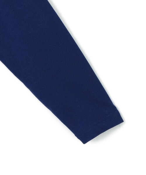 ADAM ET ROPE'（アダムエロペ）の「【HOMME girls×FRUIT OF THE LOOM】Long Sleeve Polo（ポロシャツ・レディース・ネイビー・S）」の7枚目の写真
