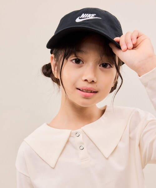 ROPE' PICNIC(ロペピクニック)の「【KIDS/キッズ】【NIKE/ナイキ】アンストラクチャード フューチュラ ウォッシュ キャップ(キャップ・キッズ・ブラック/ホワイト・F)」の18枚目の写真