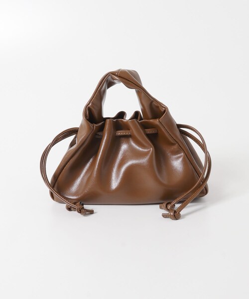 KBF（ケイビーエフ）の「巾着ワンハンドルミニBAG（ハンドバッグ・レディース・BLACK/BROWN・One）」の9枚目の写真
