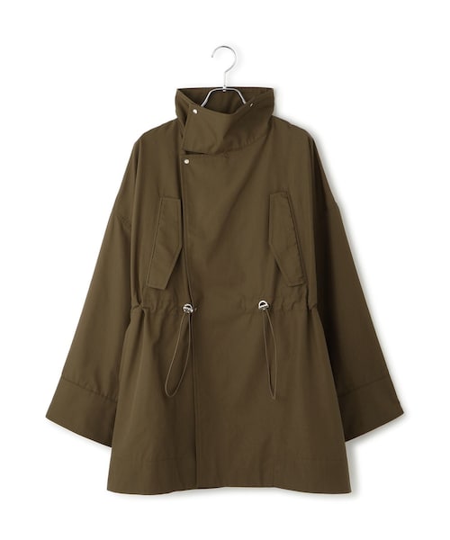 ADAM ET ROPE'(アダムエロペ)の「【WEB限定】・【サステナブル】スタンドカラーハーフモッズコート(モッズコート・レディース・ブラック/オフホワイト/ブラウン系・F)」の7枚目の写真