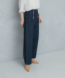 YENN SIDE PLEATED DENIM