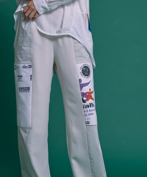 THE GOODLAND MARKET（ザグッドランドマーケット）の「SREU　Swiching PANTS（その他パンツ・レディース・IVORY2/IVORY1/BLACK1/BLACK2・L/S）」の5枚目の写真