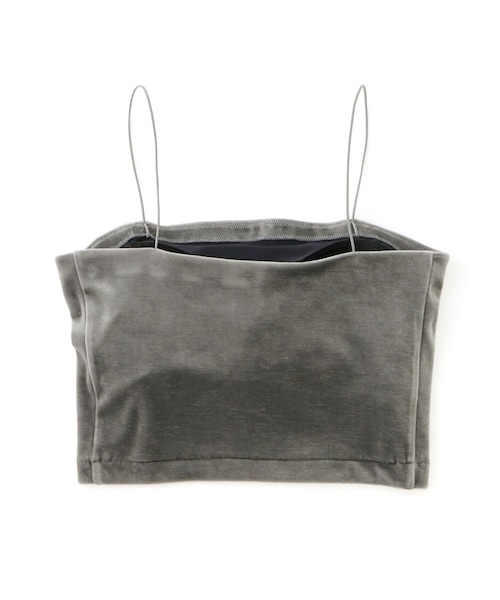 ADAM ET ROPE'（アダムエロペ）の「【EMOELLE】カップ付きベロアキャミソール（キャミソール・レディース・グレー/ダークブラウン系・F）」の14枚目の写真