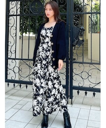 RESEXXY | ボタニカルフラワータックワンピース(ワンピース)