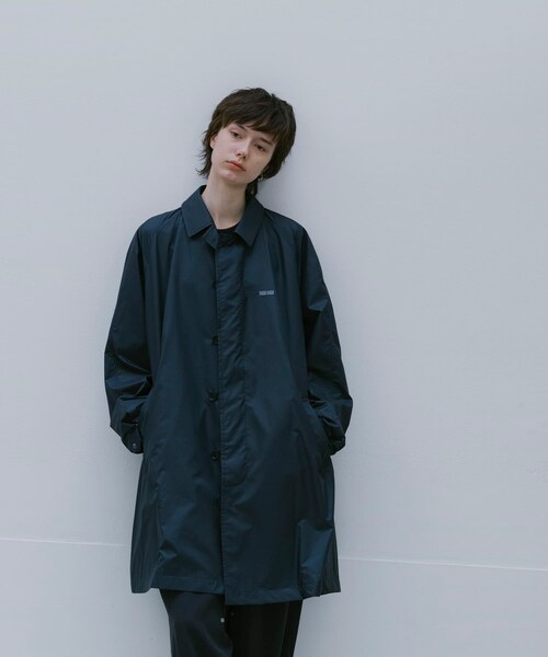 URBAN RESEARCH（アーバンリサーチ）の「SEE SEE　SOUTIEN COLLAR COAT（ステンカラーコート・メンズ・BLACK/NAVY・M/L/XL/XXL）」の10枚目の写真