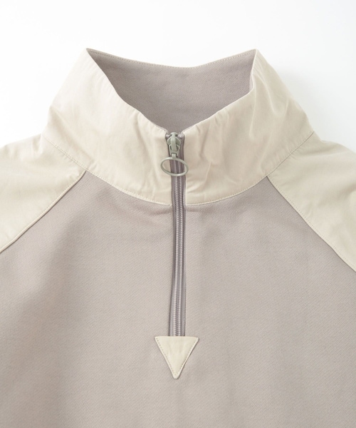 ADAM ET ROPE'（アダムエロペ）の「【X-PARIS/エックスパリ】BI-MATERIAL MILITARY SWEATSHIRT（スウェット・メンズ・ブラック/ライトグレー・M/S）」の22枚目の写真