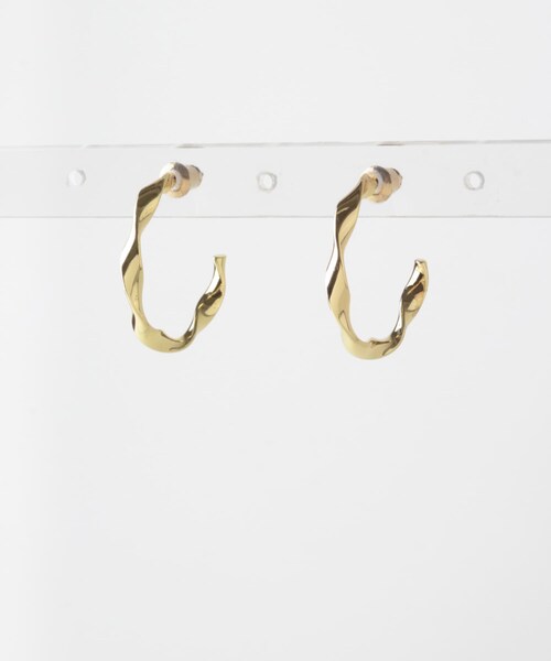 URBAN RESEARCH DOORS(アーバンリサーチドアーズ)の「ツイストフープピアス(ピアス(両耳用)・レディース・GOLD/SILVER・one)」の9枚目の写真