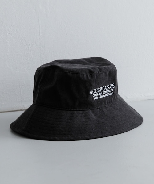 SENSE OF PLACE by URBAN RESEARCH（センスオブプレイスバイアーバンリサーチ）の「ピーチキモウロゴシシュウバケットハット（ハット・メンズ・BLACK/L.BROWN/BLUE・one）」の6枚目の写真
