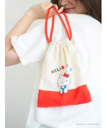 Ungrid | 【ハローキティーコラボ】ロゴデザイン巾着ポーチ(ポーチ)