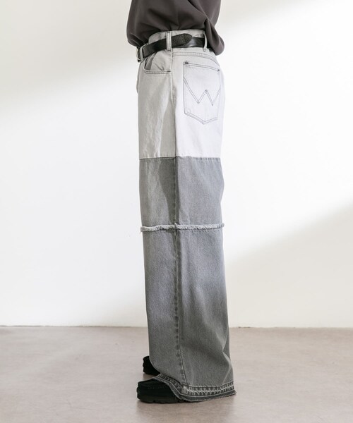 URBAN RESEARCH Sonny Label（アーバンリサーチサニーレーベル）の「Wrangler　WREMAKE WIDE（デニムパンツ・メンズ・BK USED/BL USED・M/L）」の9枚目の写真