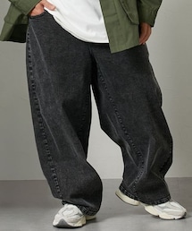 nissen | カーブシルエットデニムパンツ【大きいサイズ】(パンツ)