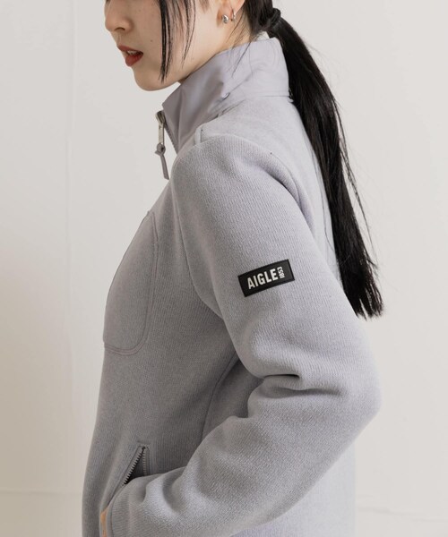 THE GOODLAND MARKET（ザグッドランドマーケット）の「AIGLE　ポーラテック フリースジャケット T-KIT（テーラードジャケット・レディース・G.LILAS/NOIR・36/38/40）」の13枚目の写真