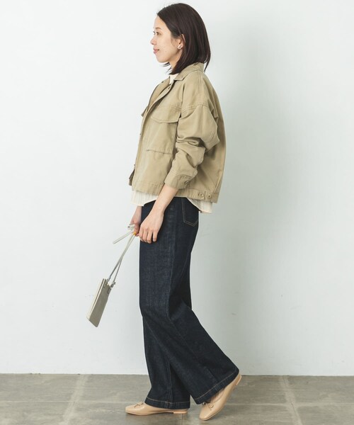 URBAN RESEARCH Sonny Label（アーバンリサーチサニーレーベル）の「ミリタリーショートジャケット（ミリタリージャケット・レディース・KHAKI/BEIGE・FREE）」の7枚目の写真