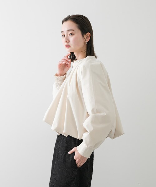 SENSE OF PLACE by URBAN RESEARCH（センスオブプレイスバイアーバンリサーチ）の「バルーンブルゾン（ブルゾン・レディース・BEIGE/BLACK/IVORY・one）」の9枚目の写真