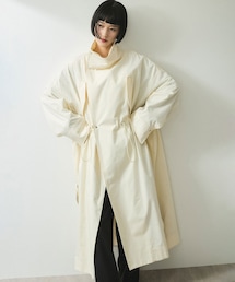 【WEB限定】スタンドカラーロングモッズコート