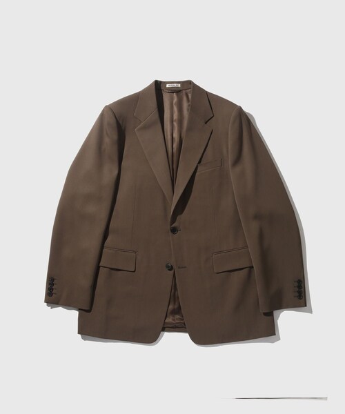 ADAM ET ROPE'(アダムエロペ)の「【AURALEE/オーラリー】LIGHT WOOL MAX GABARDINE JACKET(テーラードジャケット・メンズ・ブラック/ブラウン・3/4/5)」の5枚目の写真