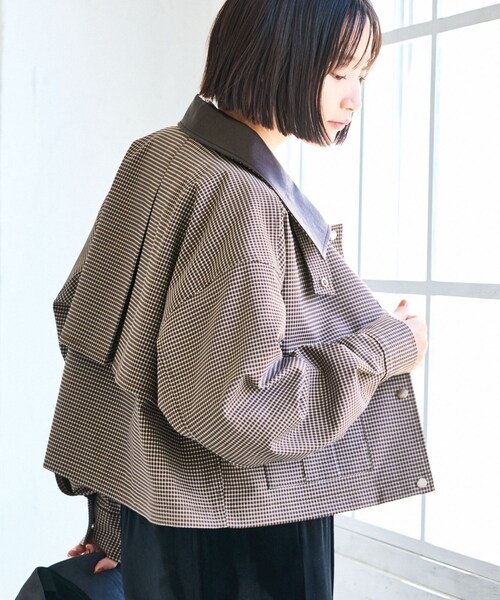 VIS（ビス）の「ショートカバーオールジャケット（カバーオール・レディース・ブラウン系/ベージュ・F）」の15枚目の写真