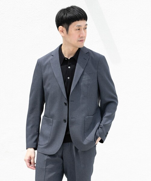 URBAN RESEARCH DOORS(アーバンリサーチドアーズ)の「LIFE STYLE TAILOR リネンライク千鳥柄コンフォータブルジャケット(テーラードジャケット・メンズ・GRAY/BROWN・S/M/L/XL)」の21枚目の写真
