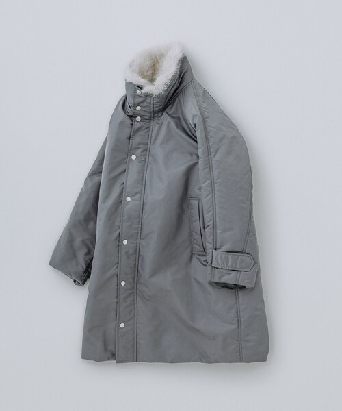 ADAM ET ROPE'(アダムエロペ)の「【upper hights for ADAM ET ROPE'】別注 THE U-BENCH COAT(ナイロンジャケット・レディース・ブラック/グレー・F)」の21枚目の写真