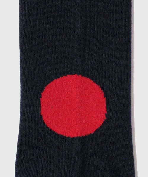 ADAM ET ROPE'（アダムエロペ）の「【BLUE BLUE JAPAN/ブルーブルージャパン】JAPAN FLAG ソックス（ソックス/靴下・メンズ・ホワイト/ネイビー・M）」の9枚目の写真