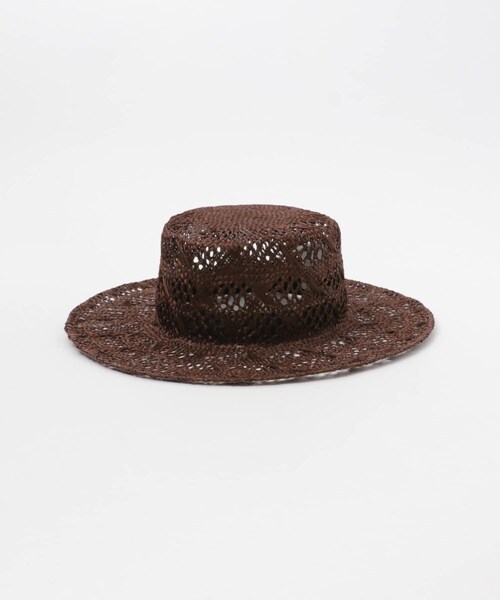 SENSE OF PLACE by URBAN RESEARCH(センスオブプレイスバイアーバンリサーチ)の「スカシアミハット(キャップ・レディース・BROWN/IVORY/BLACK・One)」の16枚目の写真