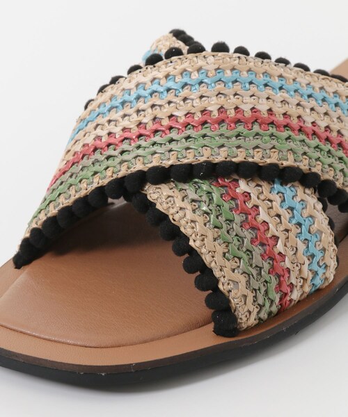 KBF（ケイビーエフ）の「ペーパークロスサンダル∴（サンダル・レディース・MULTI/BEIGE MIX/BLACK・36/37/38）」の13枚目の写真