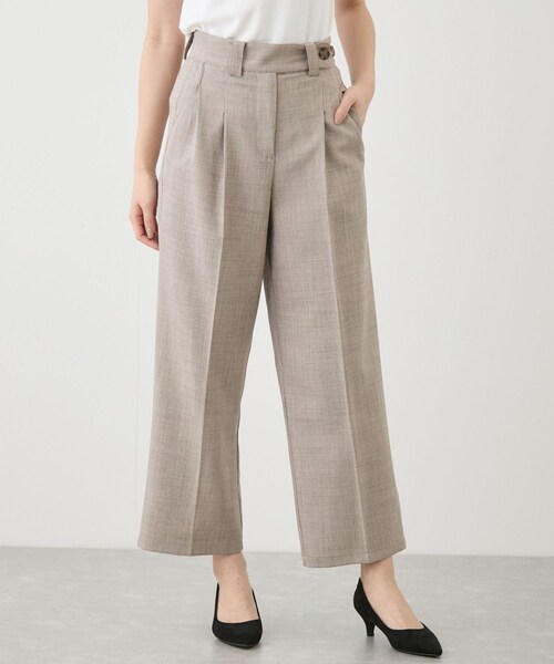 Jayro（ジャイロ）の「リネンライクパンツ（スラックス・レディース・グレー/ベージュ・M）」の5枚目の写真