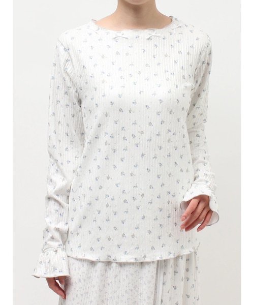 merry jenny（メリージェニー）の「フラワーメロートップス（Tシャツ/カットソー・レディース・ピンク/イエロー/ブルー・F）」の4枚目の写真