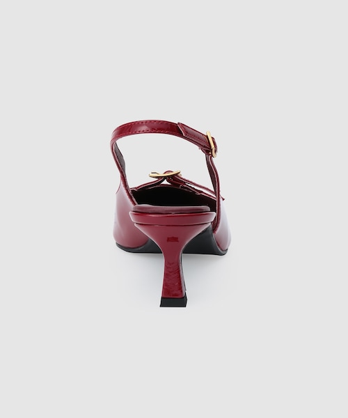 ROPE'(ロペ)の「ベルトトップヒールパンプス(パンプス・レディース・ブラック/レッド・36/36.5/37/37.5)」の10枚目の写真