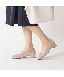 Riz raffinee | リズ ラフィーネ Riz raffinee スクエアトゥリボンパンプス (パンプス)