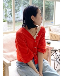 Ungrid | シアーボリュームニットカーデ(カーディガン/ボレロ)