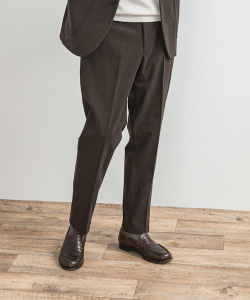 URBAN RESEARCH DOORS（アーバンリサーチドアーズ）の「LIFE STYLE TAILOR　コーデュロイコンフォータブルパンツ（スラックス・メンズ・BLUE GRAY/OLIVE/BROWN・S/M/L/XL）」の2枚目の写真