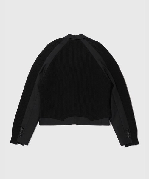 ADAM ET ROPE'(アダムエロペ)の「【RE;CODE/リコード】Knit Layered Jacket(その他アウター・レディース・ブラック・S)」の13枚目の写真
