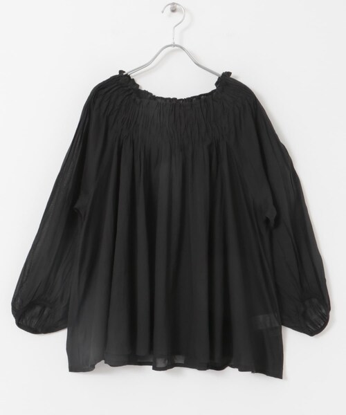 URBAN RESEARCH ROSSO（アーバンリサーチロッソ）の「TORRAZZO DONNA　インドコットンランダムタックブラウス（シャツ/ブラウス・レディース・BROWN/L.PINK/BLACK・FREE）」の5枚目の写真