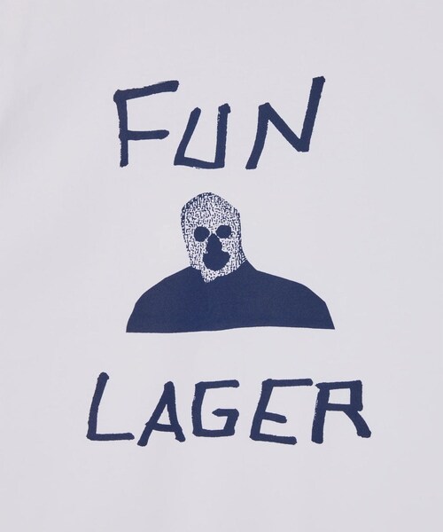 bonjour records(ボンジュールレコーズ)の「Somewhere in Tokyo/サムウェア・イン・トウキョウ FUN LAGER TEE / Designed by Tomoo Gokita(Tシャツ/カットソー・レディース・ホワイト・L/M/XL)」の5枚目の写真