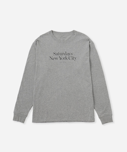 サタデーズニューヨークシティ　 ホワイト長袖ティーシャツ L Saturdays NYC [TIME SALE] サタデーズ ニューヨークシティ ロゴ
