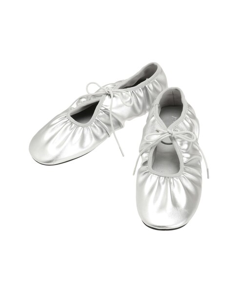 Ungrid（アングリッド）の「ギャザーフラットシューズ（その他シューズ・レディース・ブラック/シルバー・S/M/L）」の6枚目の写真