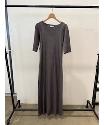 レイヤードニットワンピース