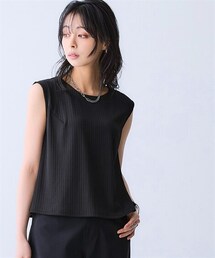 ラクリブクロップド丈タンクトップ（吸汗速乾）（セットアップ可能）＜大きいサイズ有＞
