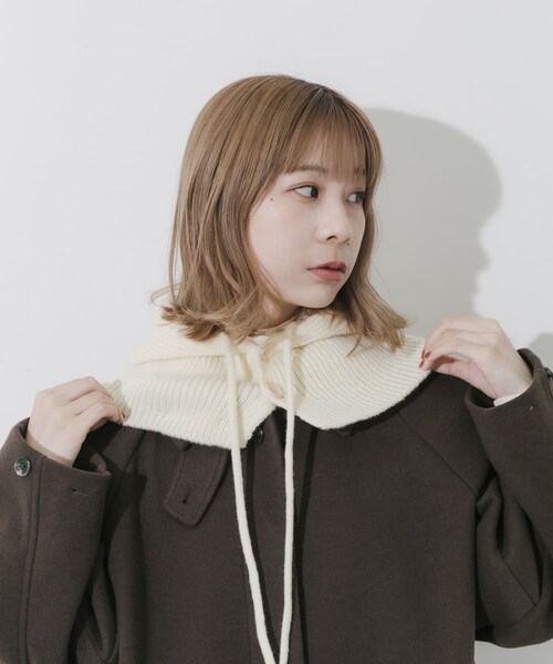 SMELLY（スメリー）の「リブニットバラクラバ（ニットキャップ/ビーニー・レディース・IVO/CGR・-）」の7枚目の写真