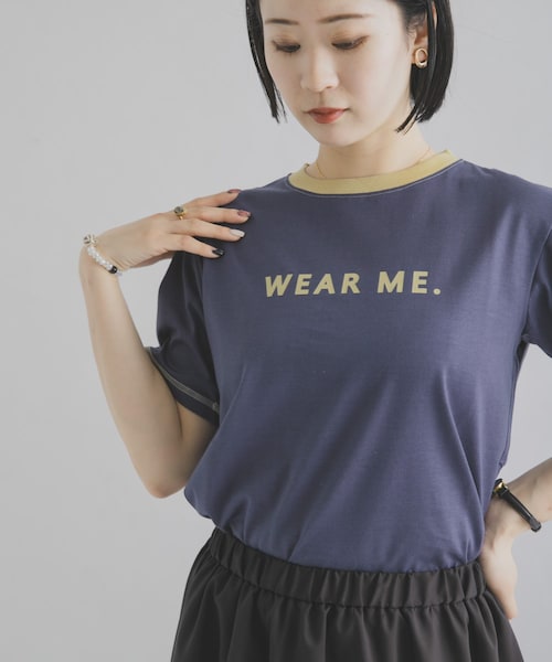 THE GOODLAND MARKET（ザグッドランドマーケット）の「ザ グッドランド マーケット　BOX RINGER  TEE（Tシャツ/カットソー・レディース・WH×GR/YE×BR/BL×LGR・1/2）」の2枚目の写真