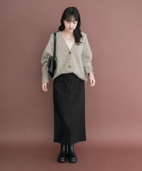 ITEMS URBANRESEARCH(アイテムズ アーバンリサーチ)の「ストレッチタイトスカート(スカート・レディース・BLK/D/KHK/CML・S/M)」の7枚目の写真