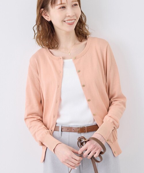 ROPE' PICNIC（ロペピクニック）の「【UVカット・吸水速乾・遮熱】Comfort Seriesコンフォートシリーズ/カーディガン（カーディガン/ボレロ・レディース・ブラック/キナリ/ブルー/ブルー系/ピンク系・38/40）」の19枚目の写真