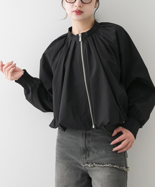 SENSE OF PLACE by URBAN RESEARCH（センスオブプレイスバイアーバンリサーチ）の「バルーンブルゾン（ブルゾン・レディース・BEIGE/BLACK/IVORY・one）」の18枚目の写真