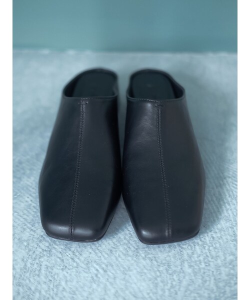 Ungrid（アングリッド）の「スクエアトゥヒールサンダル（サンダル・レディース・ブラック/イエロー・S/M/L/3）」の9枚目の写真