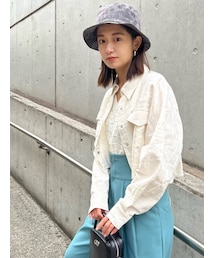 EMODA | オーバークロップシャツジャケット(ブルゾン)